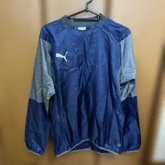 PUMA ピステ・ウィンドブレーカー ネイビー/グレー