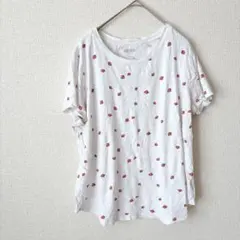 Old Navy 【L】いちご柄 半袖 Tシャツ レディース 夏