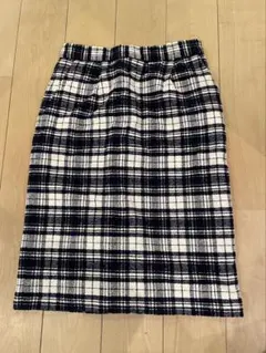 natural beauty basic チェックスカート