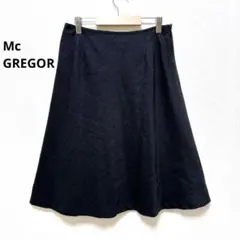 Mc GREGOR ひざ丈フレアスカート ウール混 オフィスカジュアルのサムネイル