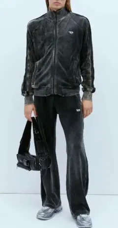 DIESEL 美品グレン期 ベルベットトラックジャケットセットアップのサムネイル