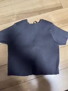 半袖ニット　グレー　GRL