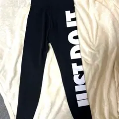 ナイキJUST DO IT. ロゴ入り黒レギンス 美品　M