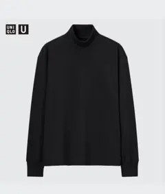 【UNIQLO U】ヒートテックコットンタートルネックT（長袖）　黒　Mサイズ