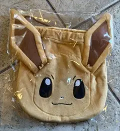 新品 ポケモン イーブイ 耳付き 巾着袋
