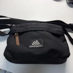 GREGORY ブラック ショルダーバッグ