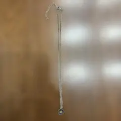 レディース　花モチーフ ネックレス シルバー