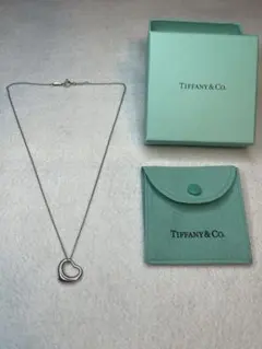 ティファニー オープンハート ネックレス SV925 ミディアム 41cm箱袋付