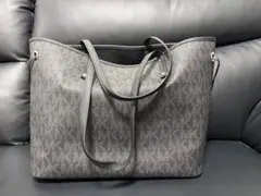 MICHAEL KORS トートバッグ ブラック MK柄 クラッチバッグ付