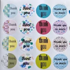 No.63 サンキューシール　96枚　ドット