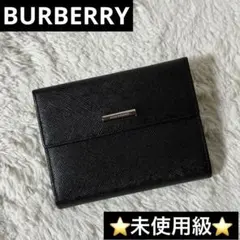 ⭐️未使用級⭐️　BURBERRY　バーバリー　ノバチェック　三つ折り財布　がま口