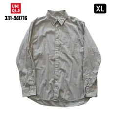 UNIQLO エクストラファインコットンブロードストライプシャツ　XLサイズ