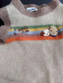 ファミリア　ニットベスト　familiar