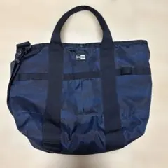 ネイビー トートバッグ ナイロン製