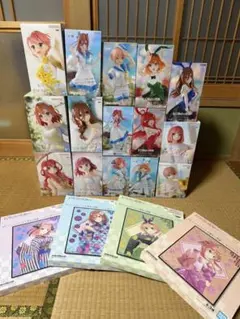 五等分の花嫁　プライズフィギュア&ビジュアルアートプレート計19点セット
