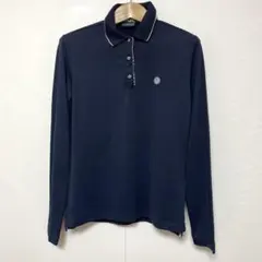 タグ付 未使用品 Munsingwear 長袖ポロシャツ ネイビー 胸ポケ L