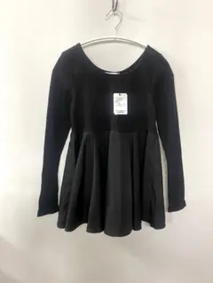 り*1様 【新品タグ付き】オペークドットクリップ フハク切替 リブ カットソー