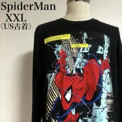マーベル スパイダーマン 袖プリント ロンT ビッグサイズ　公式長袖Tシャツのサムネイル