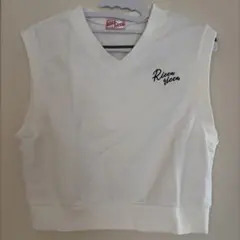 Ricca ricca Vネック ベスト ホワイト