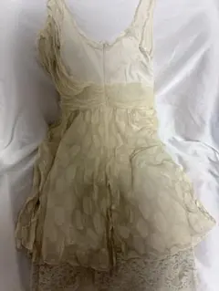 ANNA SUI ノースリーブ ドット レース アイボリーのサムネイル
