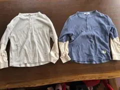 長袖Ｔシャツ2枚セット（グレー・ネイビー）130サイズ(140くらい)