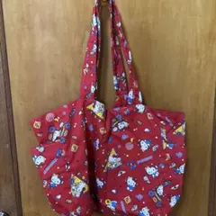 ハローキティ トートバッグ 赤色
