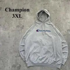【Campion】チャンピオン（3XL）センターロゴパーカー＊ビッグサイズ