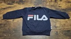 FILA 裏起毛 ベビートレーナー ネイビー 80【リユース品】