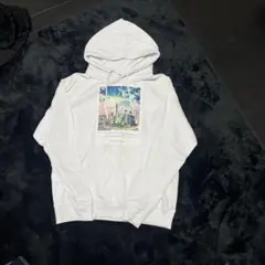 WEGO ホワイト トレーナー M 風景プリント