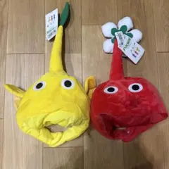 ピクミン なりきり帽子 2点セット　赤黄ピクミン