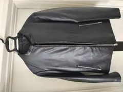 【美品】レザージャケット サイドジッパー付き TK