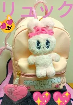 【完売❢希少】エスターバニー♡マスコット付公式リュックです^_^ 韓国雑貨 =ESTHER LOVES YOU= エスターバニー ぬいぐるみバック