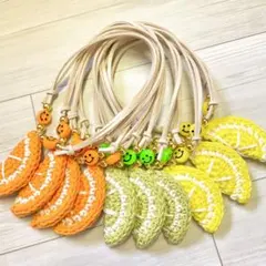 オレンジチョーカー10個　夏　フルーツ　トリミングチョーカー (B-57)