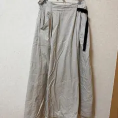 niko and … ラップタックロングスカート　アイボリー　M