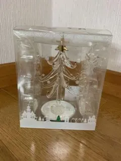 【送料無料】ガラス製クリスマスツリー　新品未使用　オーナメント　美品　プレゼント