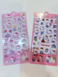 韓国限定　正規品 キティ サンリオ ボンボンドロップ風シール 2セット