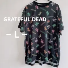 グレイトフル・デッド★レディースダンシングベア　総柄半袖Tシャツ Lのサムネイル