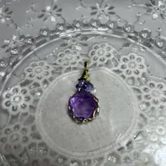 アメジスト ハンドメイド ペンダントトップ