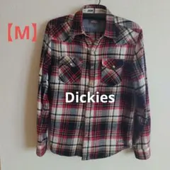 Dickies チェック柄ネルシャツ Mサイズ 長袖 メンズシャツ ディッキーズ