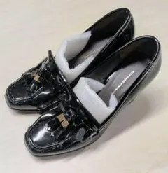 Abahouse Devinette タッセルローファー パンプス 黒のサムネイル