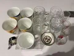 カラフルなカップとグラスセット15点セット