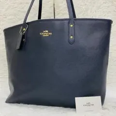 COACH トートバッグ ネイビーのサムネイル