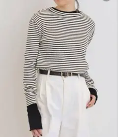完売 L'Appartement アパルトモン リブカットソー RIB LONGSLEEVE T-SHIRT（Tシャツ／カットソー）｜L'Appartement