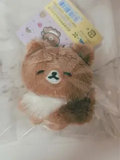 ぶらさげマスコットバッジ ゆるゆるぽかぽかシリーズ チャイロイコグマ ぴーす