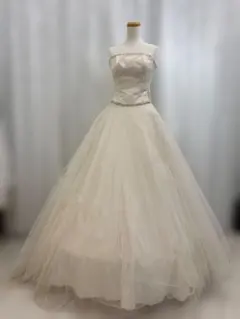 イタリア製ラメチュールセパレートウェディングドレス/アイボリー