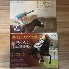 JRA 2022年 2023年 カレンダー 2冊セット