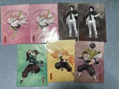 鬼滅の刃　アニプレックスオンラインくじ　クリアファイル7点セット