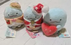 すみっコぐらし てのりぬいぐるみ とかげ クリスマス ケーキ ハート 3点セット