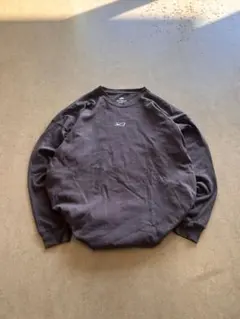 00s NIKE アーカイブ　センターロゴ　ロンT y2k テック　茶　フェード