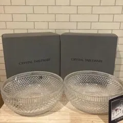 ❤️新品❤️HOYA クリスタル大鉢 ボウル 2個セット